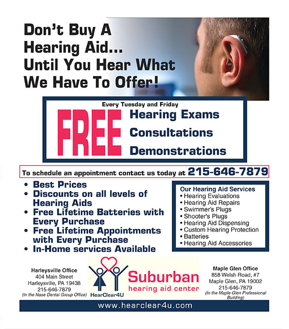 Special Hearing Events Maple Glen, PA Harleysville, PA Suburban