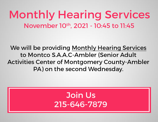 Monthly Hearing Services and Hearing Presentation